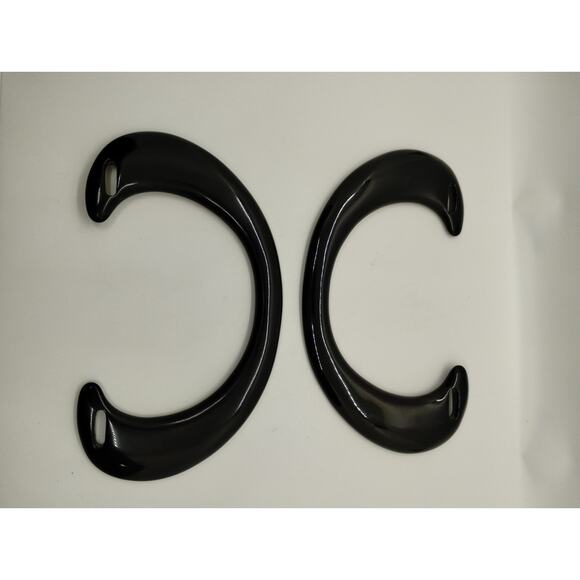 Vintage Black Purse Handles - Plastic for Making a Purse DIY Crafts - Picture 2 of 7